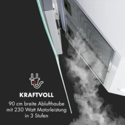 Annabelle 90 Dunstabzugshaube Glas 595 M³/h Touch-Armatur Weiß -Bestes Haushaltsgeräte Geschäft 10032685 de 0007 logo