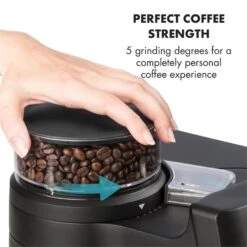 Aromatica II Duo Kaffeemaschine, Integriertes Mahlwerk, 1,25 L, Rot 16 Aromatica II Duo Kaffeemaschine, Integriertes Mahlwerk, 1,25 L, Rot -Bestes Haushaltsgeräte Geschäft 10032866 yy 0006 logo Klarstein Aromatica II Duo Kaffeemaschine rot