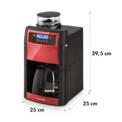 Aromatica II Duo Kaffeemaschine, Integriertes Mahlwerk, 1,25 L, Rot 21 Aromatica II Duo Kaffeemaschine, Integriertes Mahlwerk, 1,25 L, Rot -Bestes Haushaltsgeräte Geschäft 10032866 yy 0011 logo Klarstein Aromatica II Duo Kaffeemaschine rot