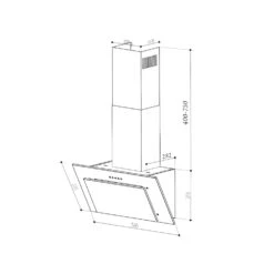 Athena Dunstabzugshaube 60cm Abluft: 350 M³/h LED Edelstahl -Bestes Haushaltsgeräte Geschäft 10032904 yy 0010 logo