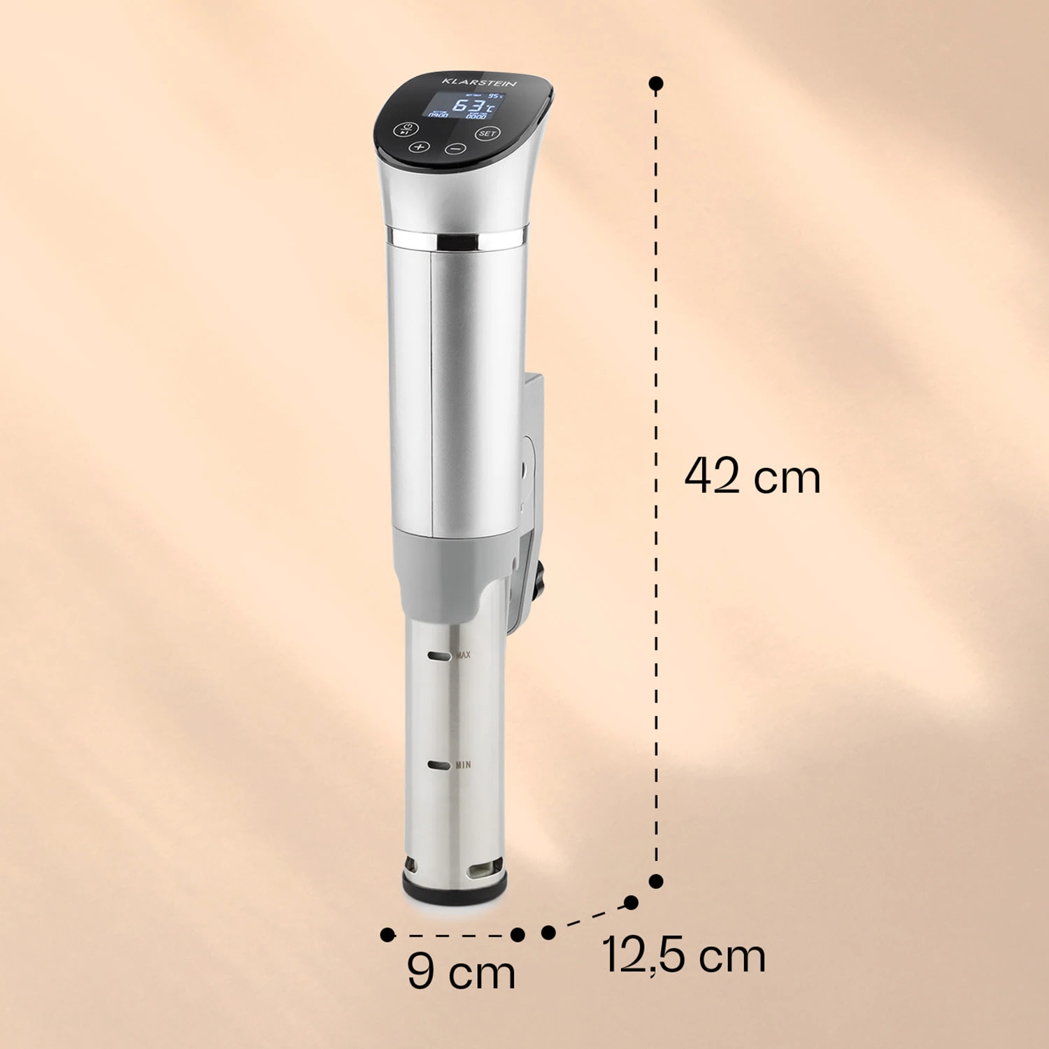 Quickstick Flex 1300W 3D Circulating 0-95 °C IPX7 Timer Silber 7 Quickstick Flex 1300W 3D Circulating 0-95 °C IPX7 Timer Silber – Bild 7