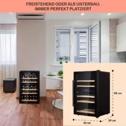 Barossa 40 Duo Weinkühlschrank 2 Zonen 41 Flaschen Glastür Touch LED 12 Barossa 40 Duo Weinkühlschrank 2 Zonen 41 Flaschen Glastür Touch LED -Bestes Haushaltsgeräte Geschäft 10032924 de 0006 usp