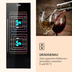 Barossa 77 Duo Weinkühlschrank 2 Zonen 191 L 77 Fl. Touch LED Schwarz -Bestes Haushaltsgeräte Geschäft 10032963 de 0005 logo