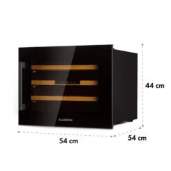 Vinsider 24 Built-In Uno Onyx Einbau-Weinkühlschrank 24 Flaschen 57 L -Bestes Haushaltsgeräte Geschäft 10032965 yy 0011 dimensions