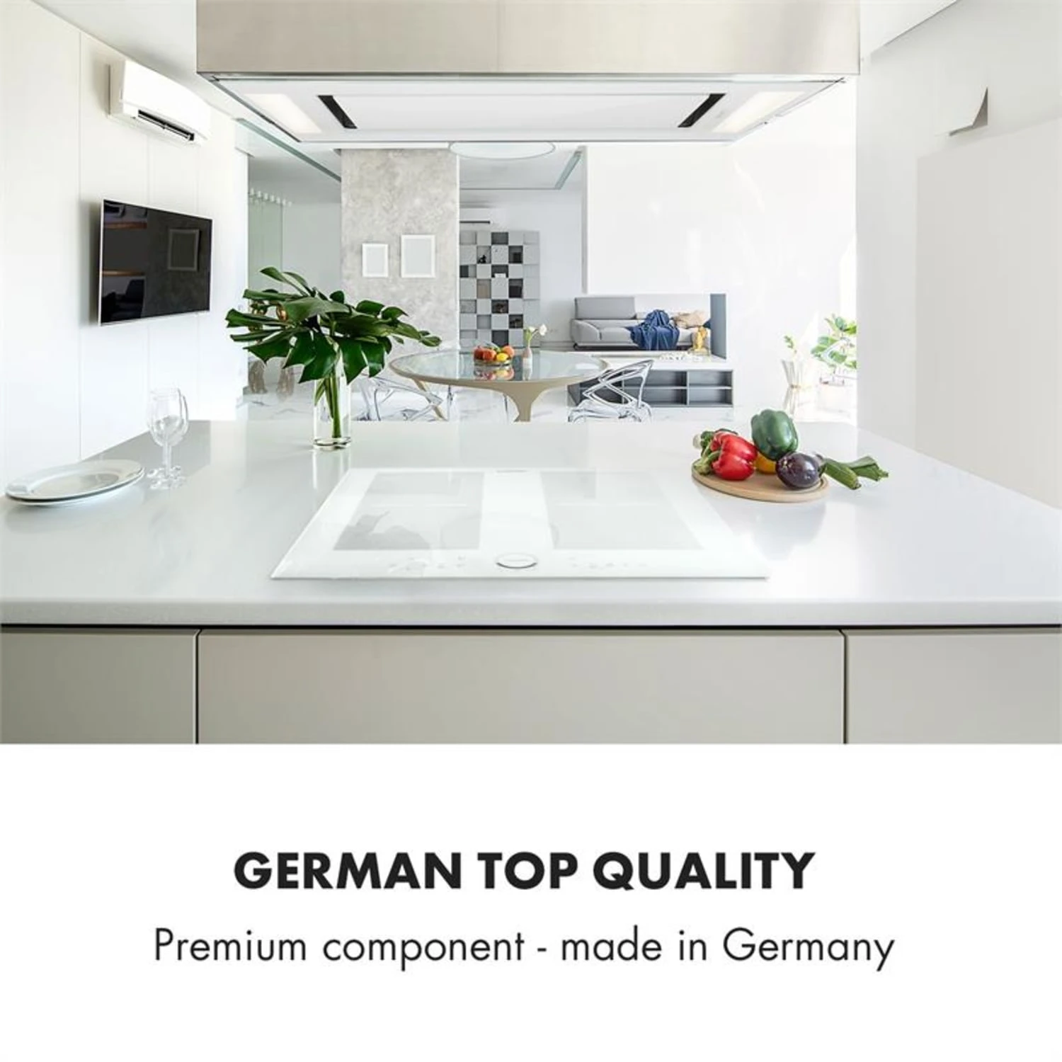 Delicatessa 60 Induktionskochfeld 4 Zonen 7000W Timer Weiß 8 Delicatessa 60 Induktionskochfeld 4 Zonen 7000W Timer Weiß – Bild 8