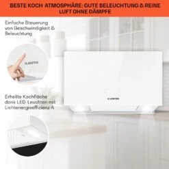 Kronleuchter L Inselabzugshaube 60cm Abluft: 590m³/h LED Touch Glas Weiß 12 Kronleuchter L Inselabzugshaube 60cm Abluft: 590m³/h LED Touch Glas Weiß -Bestes Haushaltsgeräte Geschäft 10033107 de 0004 usp