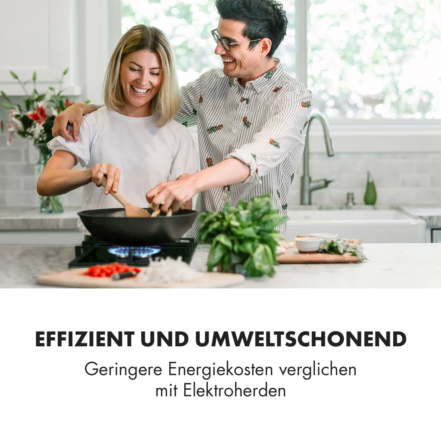 Ignito Domino Gaskochfeld 2-flammig Sabaf-Brenner Glaskeramik Schwarz 2 Ignito Domino Gaskochfeld 2-flammig Sabaf-Brenner Glaskeramik Schwarz – Bild 2