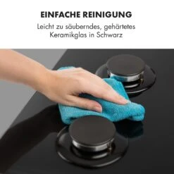 Ignito 4 Zonen Gaskochfeld 4-flammig Sabaf-Brenner Glaskeramik Schwarz -Bestes Haushaltsgeräte Geschäft 10033132 de 0008 logo