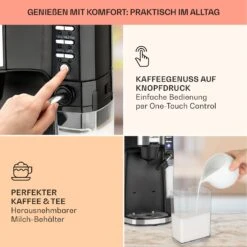 Baristomat 2-in-1-Heißgetränkeautomat Kaffee Tee Milchschaum -Bestes Haushaltsgeräte Geschäft 10033138 de 0003 usp