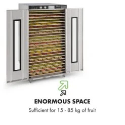 Master Jerky 24 Dörrautomat 5850W 40-90 °C 15h-Timer Edelstahl Silber -Bestes Haushaltsgeräte Geschäft 10033214 yy 0007 logo Klarstein Master Jerky 24 Doerrautomat silber