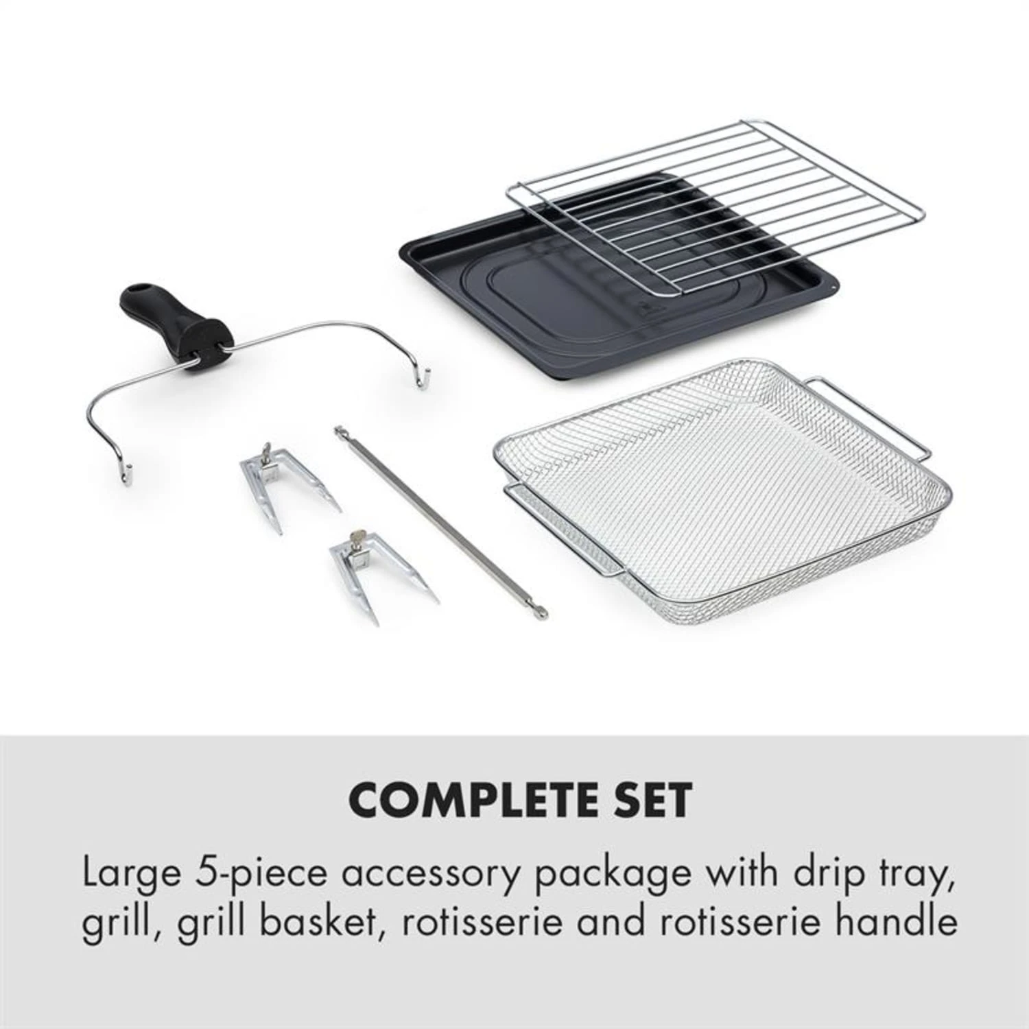 AeroVital Cube Heißluftfritteuse 1600W 12l Timer 16 Programme Schwarz – Bild 7