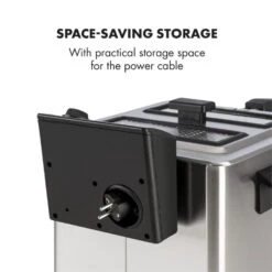 Family Fry Fritteuse 3000W Oil Drain Technology Edelstahl Silber -Bestes Haushaltsgeräte Geschäft 10033342 yy 0009 logo Klarstein Family Fry Fritteuse 3000W silber