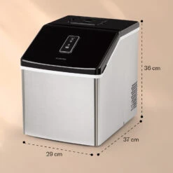 Clearcube Eiswürfelmaschine Klareis 13kg/24h Edelstahl Schwarz -Bestes Haushaltsgeräte Geschäft 10033350 yy 0011 dimensions