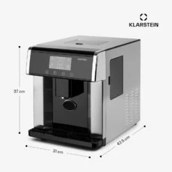 Eiszeit Eiswürfelmaschine Edelstahl 3 Eiswürfelgrößen Silber -Bestes Haushaltsgeräte Geschäft 10033478 yy 0011 dimensions