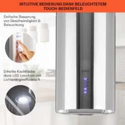 Beretta Inselabzugshaube Ø35cm Ab-/Umluft 650m³/h LED Edelstahl -Bestes Haushaltsgeräte Geschäft 10033717 de 0004 usp