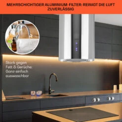 Beretta Inselabzugshaube Ø35cm Ab-/Umluft 650m³/h LED Edelstahl -Bestes Haushaltsgeräte Geschäft 10033717 de 0006 usp