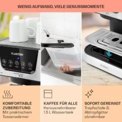 Arabica Espressomaschine 1050W 15 Bar 1,5l Touch-Bedienfeld Edelstahl 13 Arabica Espressomaschine 1050W 15 Bar 1,5l Touch-Bedienfeld Edelstahl -Bestes Haushaltsgeräte Geschäft 10033729 de 0006 usp
