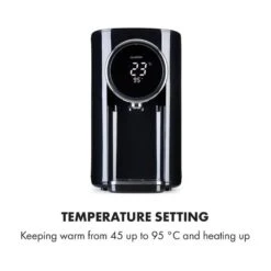 Hot Spring Plus Heißwasserspender 5l Edelstahl-Wassertank 45-95 °C 13 Hot Spring Plus Heißwasserspender 5l Edelstahl-Wassertank 45-95 °C -Bestes Haushaltsgeräte Geschäft 10033753 yy 0006 logo Klarstein Hot Spring Heisswasserspender schwarz
