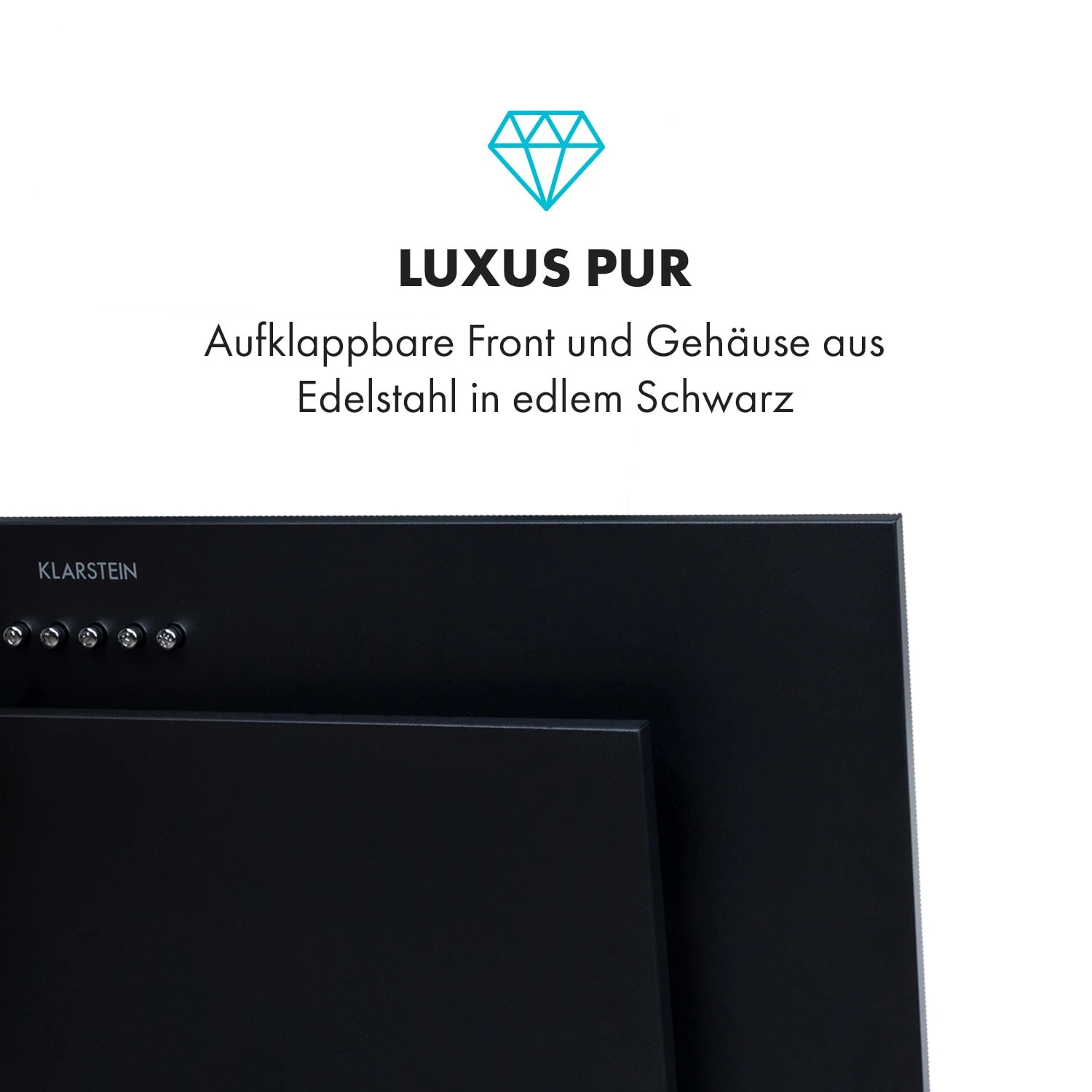 Athena Dunstabzugshaube 60cm Abluft: 350 M³/h LED Schwarz 5 Athena Dunstabzugshaube 60cm Abluft: 350 M³/h LED Schwarz – Bild 5