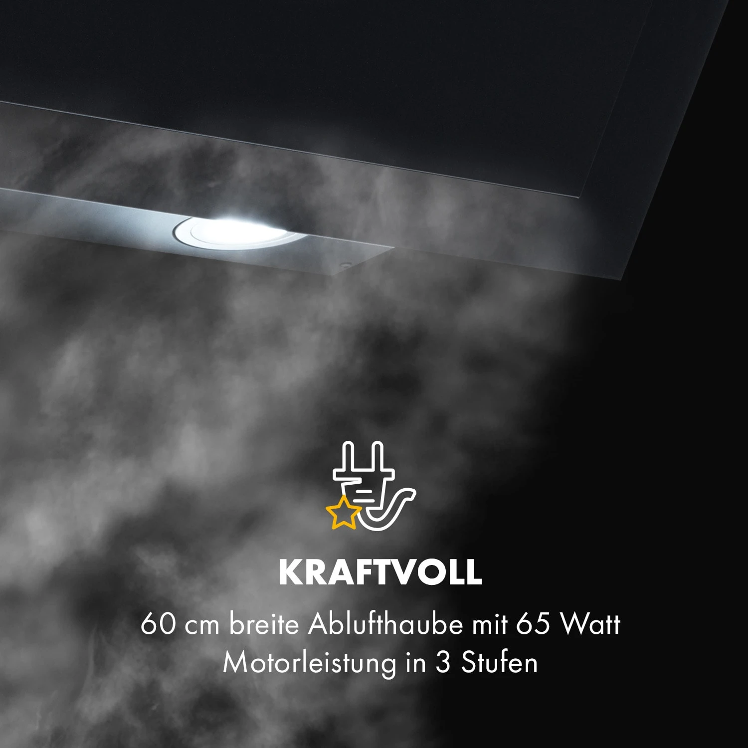 Athena Dunstabzugshaube 60cm Abluft: 350 M³/h LED Schwarz 8 Athena Dunstabzugshaube 60cm Abluft: 350 M³/h LED Schwarz – Bild 8