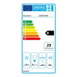 Athena Dunstabzugshaube 60cm Abluft: 350 M³/h LED Schwarz 21 Athena Dunstabzugshaube 60cm Abluft: 350 M³/h LED Schwarz -Bestes Haushaltsgeräte Geschäft 10033766 energy label