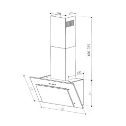 Athena Dunstabzugshaube 60cm Abluft: 350 M³/h LED Schwarz 20 Athena Dunstabzugshaube 60cm Abluft: 350 M³/h LED Schwarz -Bestes Haushaltsgeräte Geschäft 10033766 yy 0010 logo
