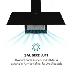 Laurel 90 Dunstabzugshaube 90cm Abluft: 350 M³/h LED Touch Schwarz -Bestes Haushaltsgeräte Geschäft 10033768 de 0004 logo