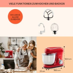 Bella Pico 2G Küchenmaschine 1300W 1,7PS 6 Stufen 5 Liter -Bestes Haushaltsgeräte Geschäft 10033801 de 0005 usp