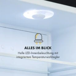 Frosty Mini-Kühlschrank EEC A Spiegelglastür 10 Liter Schwarz -Bestes Haushaltsgeräte Geschäft 10033836 de 0007 logo