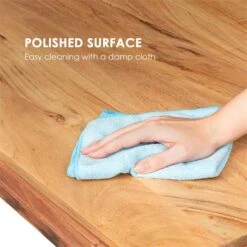 Vantor Esstisch Akazienholz Eisengestell 175 X 78 X 80 Cm Holz -Bestes Haushaltsgeräte Geschäft 10034035 yy 0005 logo Besoa Vantor Esstisch 175x78x80 cm