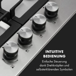 Ignito 4 Zonen Gaskochfeld 4-flammig Sabaf-Brenner Edelstahl Silber -Bestes Haushaltsgeräte Geschäft 10034110 de 0004 logo