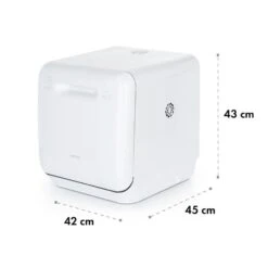 Aquatica Geschirrspüler Freistehend Installationsfrei 2 Gedecke 860W -Bestes Haushaltsgeräte Geschäft 10034126 yy 0010 logo Klarstein Aquatica Geschirrspueler weiss