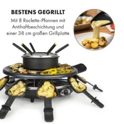 Fonduelette Raclette Und Fondue 1350W 1 Liter 38 Cm Ø Für 8 Personen 9 Fonduelette Raclette Und Fondue 1350W 1 Liter 38 Cm Ø Für 8 Personen -Bestes Haushaltsgeräte Geschäft 10034138 de 0003 logo