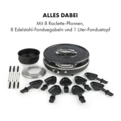 Fonduelette Raclette Und Fondue 1350W 1 Liter 38 Cm Ø Für 8 Personen 12 Fonduelette Raclette Und Fondue 1350W 1 Liter 38 Cm Ø Für 8 Personen -Bestes Haushaltsgeräte Geschäft 10034138 de 0006 logo