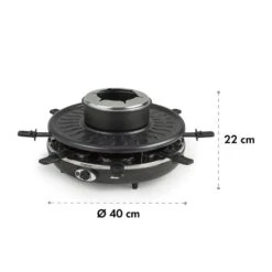 Fonduelette Raclette Und Fondue 1350W 1 Liter 38 Cm Ø Für 8 Personen 13 Fonduelette Raclette Und Fondue 1350W 1 Liter 38 Cm Ø Für 8 Personen -Bestes Haushaltsgeräte Geschäft 10034138 yy 0007 logo Klarstein Fonduelette Raclette und Fondue 1350W