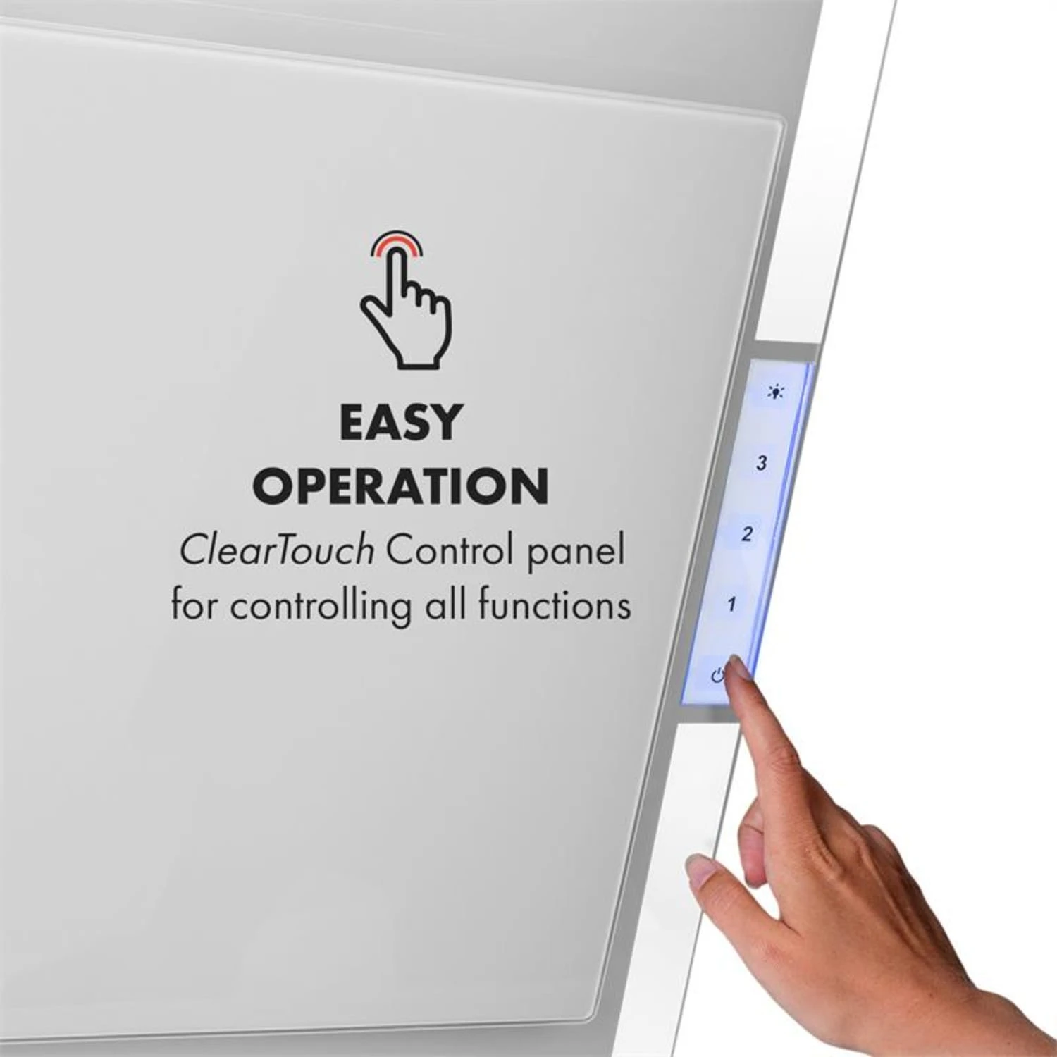 Mirage 60 Dunstabzugshaube 550 M³/h Touch-Panel Ambient EEC A++ Weiß 9 Mirage 60 Dunstabzugshaube 550 M³/h Touch-Panel Ambient EEC A++ Weiß – Bild 9