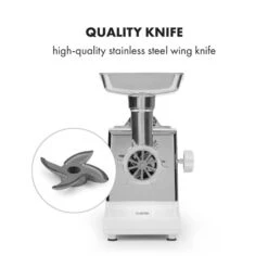 Kraftprotz Elektrischer Fleischwolf 700 W Kupfermotor Edelstahl -Bestes Haushaltsgeräte Geschäft 10034215 yy 0004 logo Klarstein Kraftprotz elektrischer Fleischwolf weiss