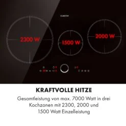 Delicatessa 80 Einbaukochfeld Induktion 3 Zonen 7400W Glaskeramik -Bestes Haushaltsgeräte Geschäft 10034243 de 0004 logo