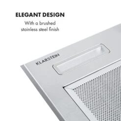 Simplica Dunstabzugshaube Einbau 52cm Abluft: 400 M³/h LED Edelstahl -Bestes Haushaltsgeräte Geschäft 10034255 yy 0008 logo Klarstein Simplica Dunstabzugshaube 52cm Edelstahl