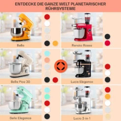 Bella Elegance Küchenmaschine 2000W/2,7PS/5,2 Ltr Edelstahl BPA-frei 13 Bella Elegance Küchenmaschine 2000W/2,7PS/5,2 Ltr Edelstahl BPA-frei -Bestes Haushaltsgeräte Geschäft 10034365 de 0007 usp