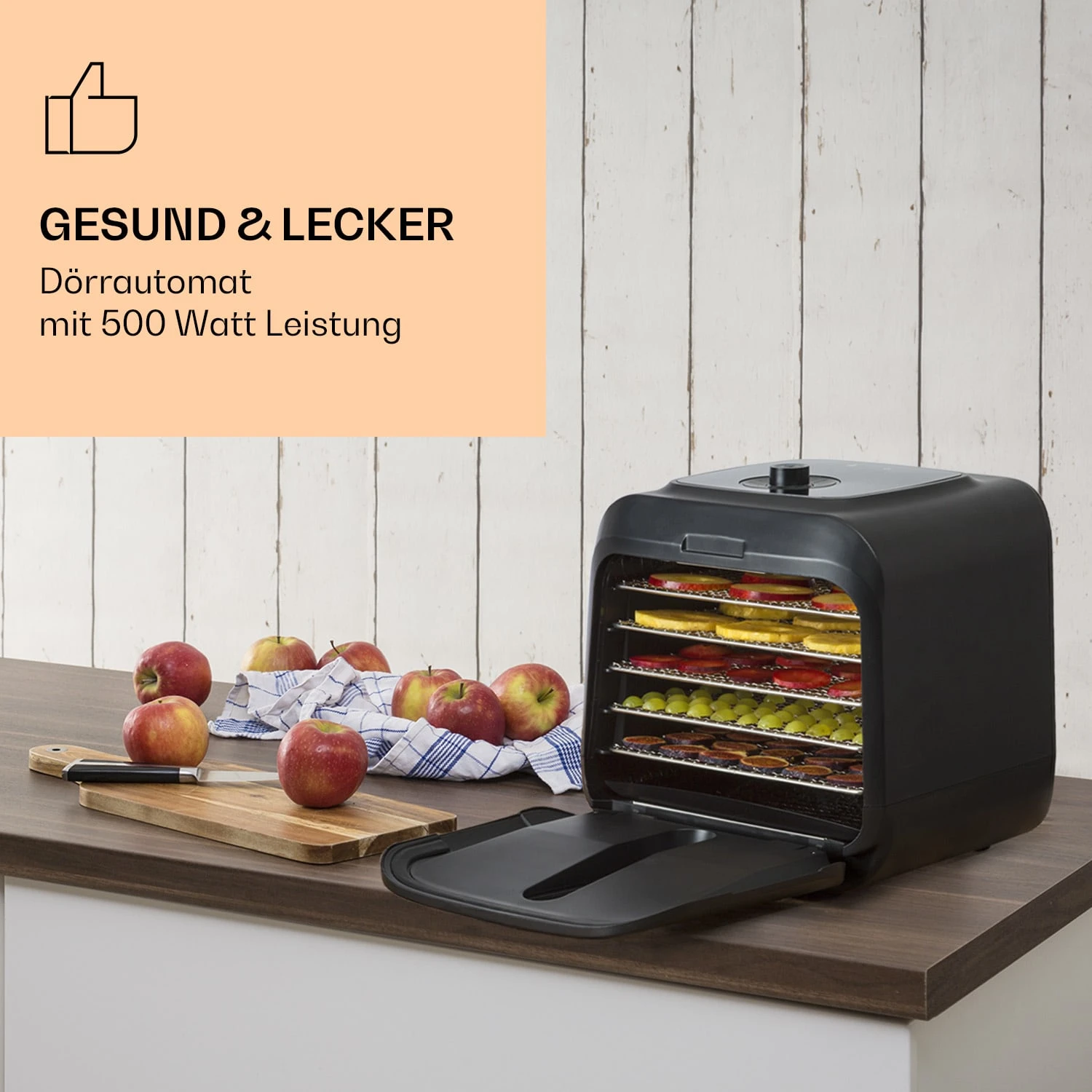 Florida Jerky Dörrautomat Infrarot 500W 4 Programme 35 Bis 75 °C 2 Florida Jerky Dörrautomat Infrarot 500W 4 Programme 35 Bis 75 °C – Bild 2