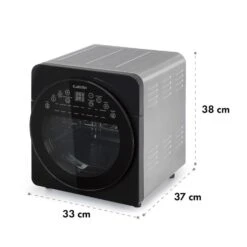 AeroVital Easy Touch Heißluftfritteuse 1700W 14l Timer 16 Programme Metallic / Schwarz -Bestes Haushaltsgeräte Geschäft 10034451 yy 0008 logo Klarstein AeroVital easy touch Heissluftfritteuse