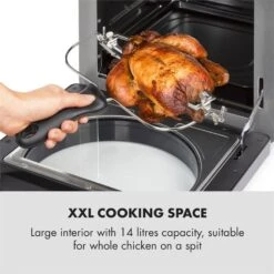 AeroVital Easy Touch Heißluftfritteuse 1700W 14l Timer 16 Programme Schwarz -Bestes Haushaltsgeräte Geschäft 10034452 yy 0004 logo Klarstein AeroVital easy touch Fritteuse schwarz