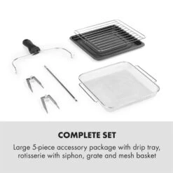 AeroVital Easy Touch Heißluftfritteuse 1700W 14l Timer 16 Programme Schwarz -Bestes Haushaltsgeräte Geschäft 10034452 yy 0007 logo Klarstein AeroVital easy touch Fritteuse schwarz