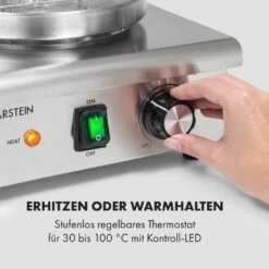 Wurstfabrik Pro 550 Hot Dog Maker 550W 2 Spieße 5L 30-100°C Edelstahl -Bestes Haushaltsgeräte Geschäft 10034453 de 0003 logo