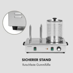 Wurstfabrik 600 Hot Dog Maker 600W 3 Spieße 5L 30-100°C Glas Edelstahl -Bestes Haushaltsgeräte Geschäft 10034454 de 0008 logo