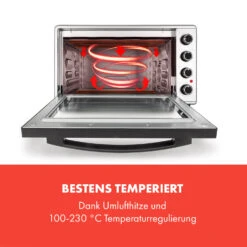 Masterchef 45 Mini-Backofen 45l 2000W 100-230 °C Timer Silber -Bestes Haushaltsgeräte Geschäft 10034497 de 0003 logo