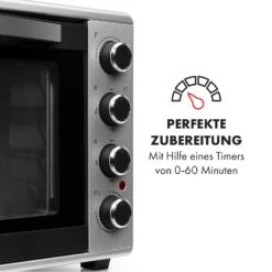 Masterchef 60 Mini-Backofen 60l 2000W 100-230 °C Timer Silber -Bestes Haushaltsgeräte Geschäft 10034499 de 0005 logo