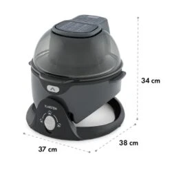 VitAir Pommesmaster Heißluftfritteuse 360° 1400W 50-240°C Timer -Bestes Haushaltsgeräte Geschäft 10034529 yy 0011 logo Klarstein VitAir Swing Heissluftfritteuse schwarz