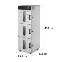Master Jerky 550 Dörrautomat 2400W 40-90 °C 24h-Timer Edelstahl Silber -Bestes Haushaltsgeräte Geschäft 10034546 yy 0008 dimensions